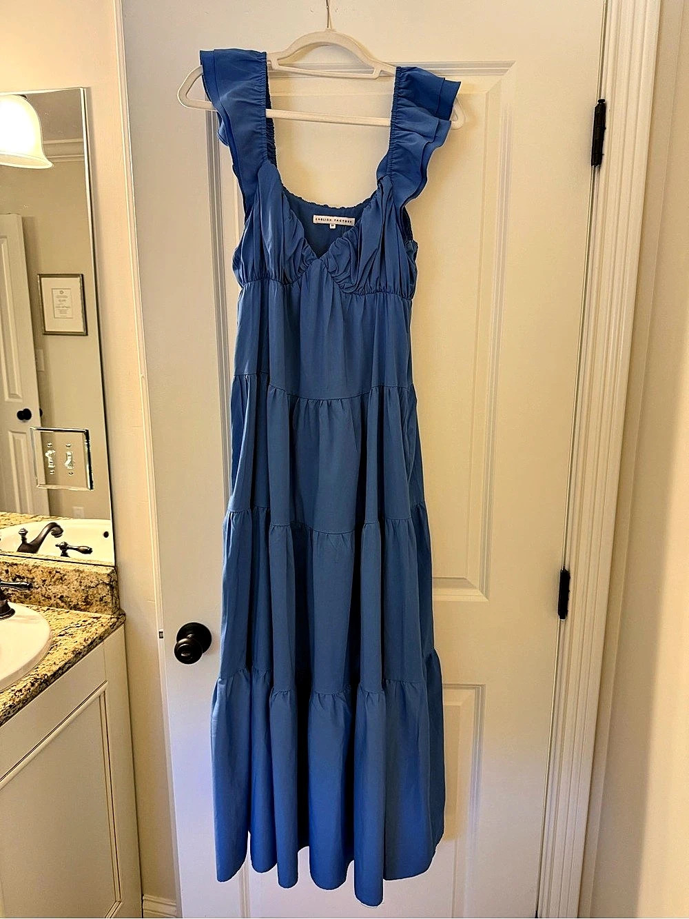 English Factory Tiered Ruffle Maxi Dress